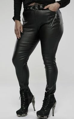 Punk Rave Clothing Marcia Biker Trousers | Plus Size