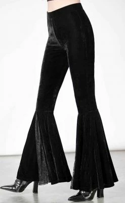 Killstar Clothing Marisol Velvet Bell Bottoms