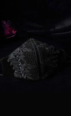 Punk Rave New Arrivals Melodrama Face Mask | Black