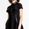Killstar Clothing Menace Collar Dress | Black