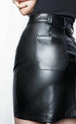 Mary Wyatt Merciful Faux Leather Skirt Clothing 11 Mary Wyatt Merciful Faux Leather Skirt Clothing