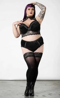 Killstar Mercy Lace Bra | Black Clothing