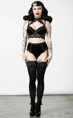Killstar Mercy Lace Bra | Black Clothing