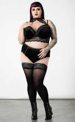 Killstar Mercy Lace Bra | Black Clothing