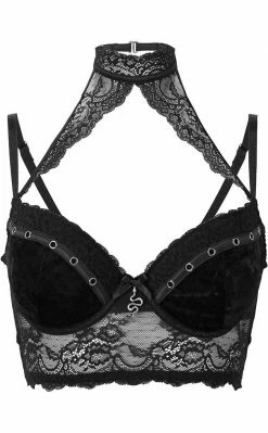 Killstar Mercy Lace Bra | Black Clothing