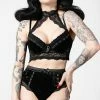 Killstar Mercy Lace Bra | Black Clothing