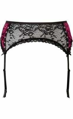 Killstar Mercy Lace Garter Belt | Blood