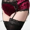 Killstar Mercy Lace Garter Belt | Blood