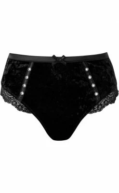 Killstar Mercy Lace Panty | Black Clothing