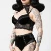 Killstar Mercy Lace Panty | Black Clothing