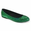 Funtasma Shoes Mermaid-21 Green Scale Flats
