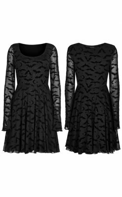 Punk Rave Clothing Mina Flocked Dress