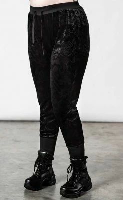 Killstar Mind Melt Velvet Joggers Clothing