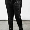 Killstar Mind Melt Velvet Joggers Clothing