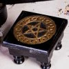 TB Mini Altar Table Stand | Black Pentagram Home Decor