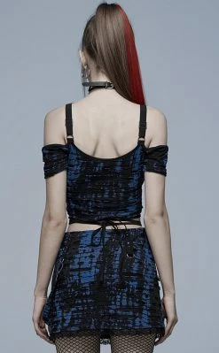 Punk Rave Minuit Bardot Crop Clothing