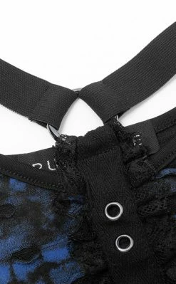 Punk Rave Minuit Bardot Crop Clothing