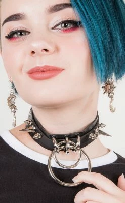 Cold Black Heart Miss Fortune Spiked Choker