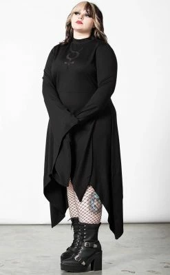 Killstar Mistress Mercury Long Sleeve Dress Clothing