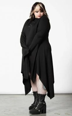 Killstar Mistress Mercury Long Sleeve Dress Clothing