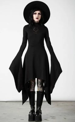 Killstar Mistress Mercury Long Sleeve Dress Clothing