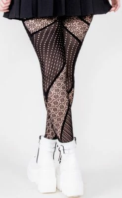 Music Legs Clothing Mixie's Mismatched Pantyhose