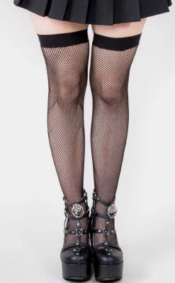 Music Legs Clothing Modern Minx Fishnet Thigh Highs