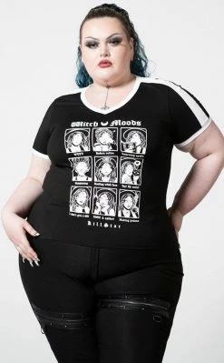 Killstar Clothing Moody V Neck T-Shirt