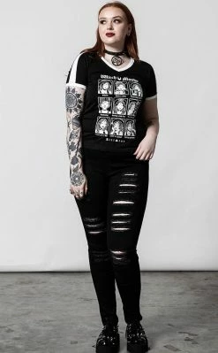 Killstar Clothing Moody V Neck T-Shirt