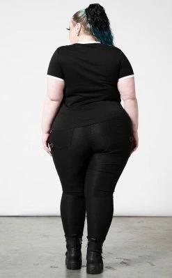 Killstar Clothing Moody V Neck T-Shirt