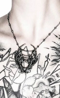 Restyle Moon Antler Necklace | Silver Accessories