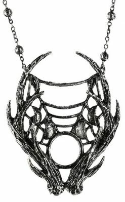 Restyle Moon Antler Necklace | Silver Accessories