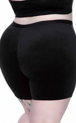 Killstar Clothing Moon Cycle Bike Shorts | Black