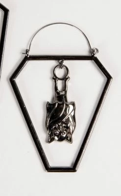 TB Mortal Perch Coffin Plug Hoops | Earrings 11 TB Mortal Perch Coffin Plug Hoops | Earrings