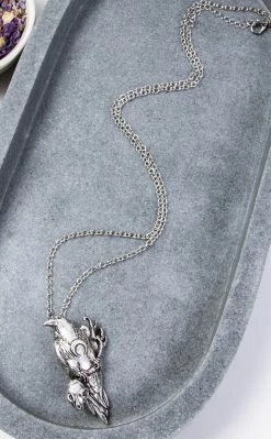 Gothic Jewellery Muninn Necklace Accessories