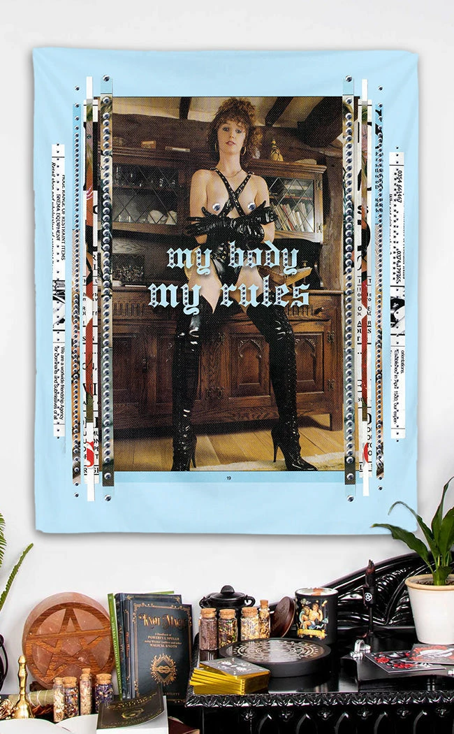Tragic Beautiful X MHG My Body, My Rules | Charity Art Tapestry 4 Tragic Beautiful X MHG My Body, My Rules | Charity Art Tapestry