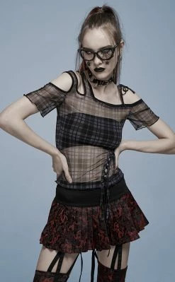 Punk Rave Nemesis Mesh Top Clothing