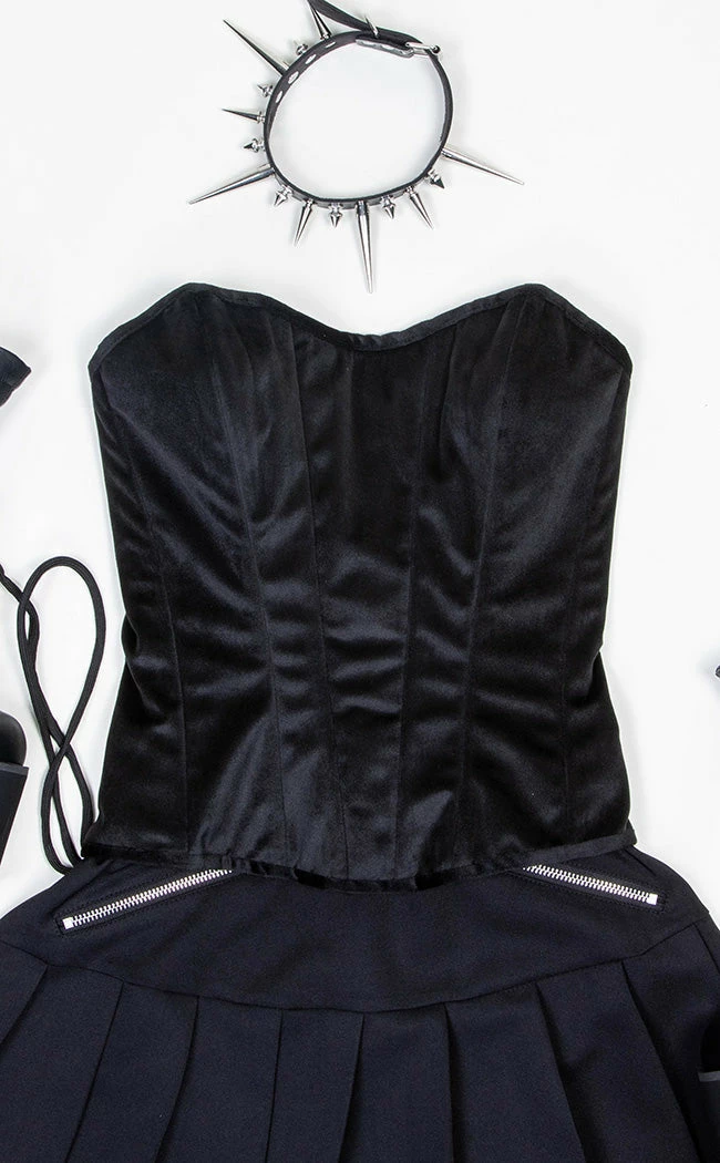 Tragic Beautiful Nemesis Velvet Corset 13 Tragic Beautiful Nemesis Velvet Corset
