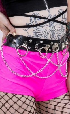 Music Legs Clothing Neon Pink Lycra Booty Shorts 8 Music Legs Clothing Neon Pink Lycra Booty Shorts