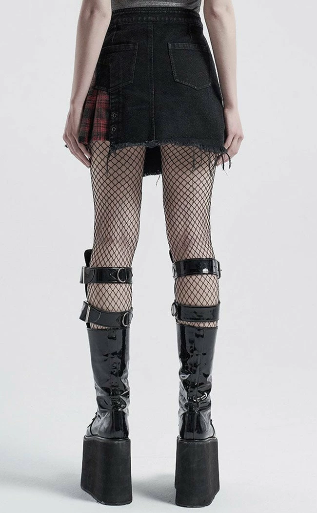 Punk Rave Clothing Nicked It! Denim Mini Skirt 6 Punk Rave Clothing Nicked It! Denim Mini Skirt