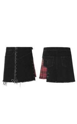 Punk Rave Clothing Nicked It! Denim Mini Skirt 11 Punk Rave Clothing Nicked It! Denim Mini Skirt
