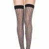 Music Legs Clothing Night Creature Striped Stockings