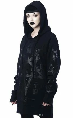 Killstar Night Terror Oversized Hoodie Clothing