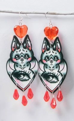 Drop Dead Gorgeous Night Vision Chandelier Earrings Jewellery