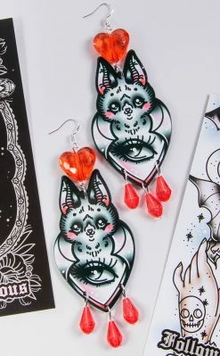 Drop Dead Gorgeous Night Vision Chandelier Earrings Jewellery