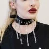 Cold Black Heart No Control Choker Chokers