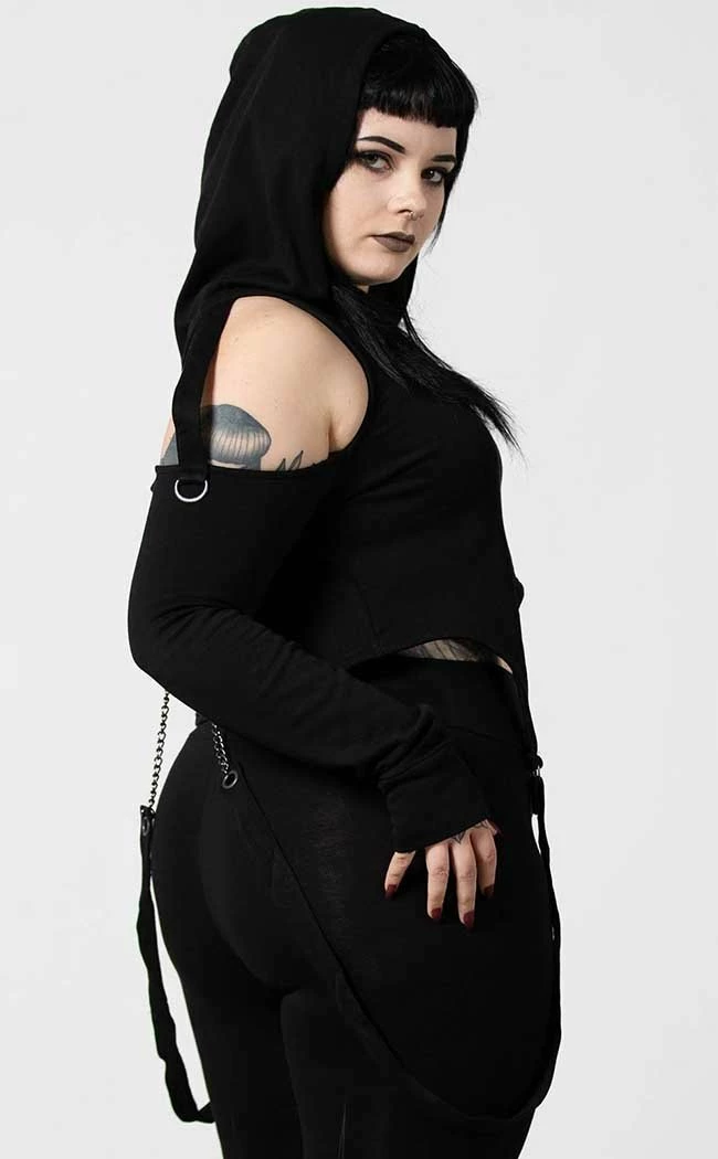 Killstar No Hang Ups Cropped Hoodie 5 Killstar No Hang Ups Cropped Hoodie