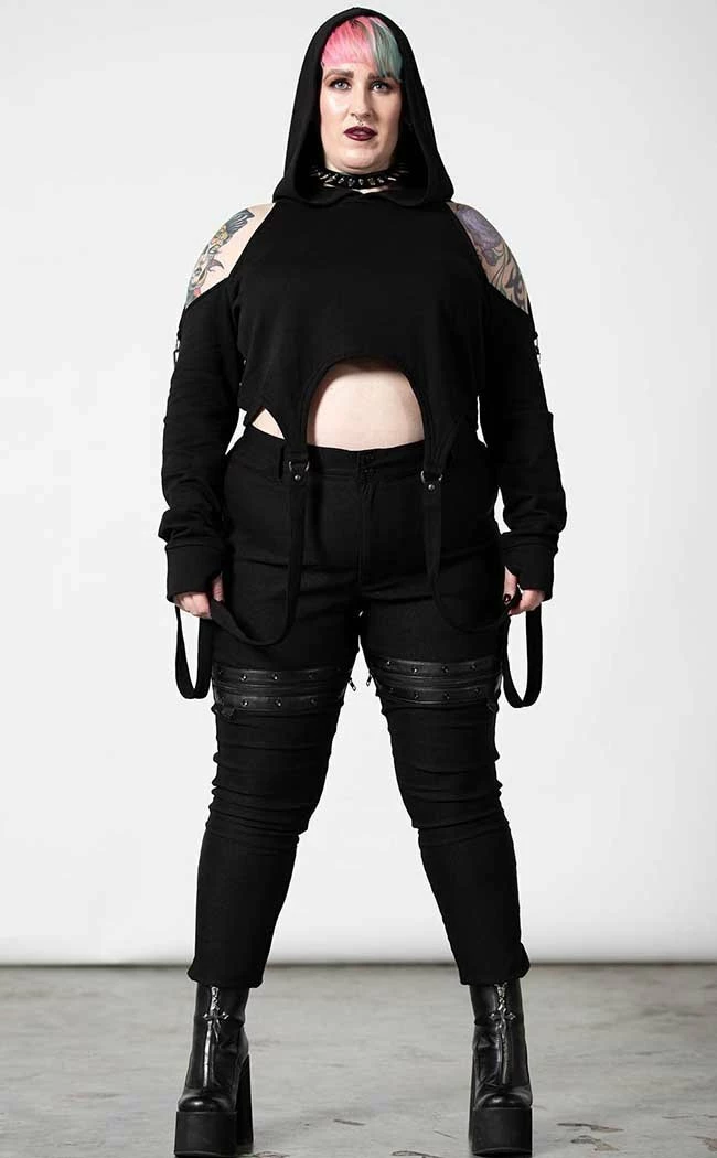Killstar No Hang Ups Cropped Hoodie 8 Killstar No Hang Ups Cropped Hoodie