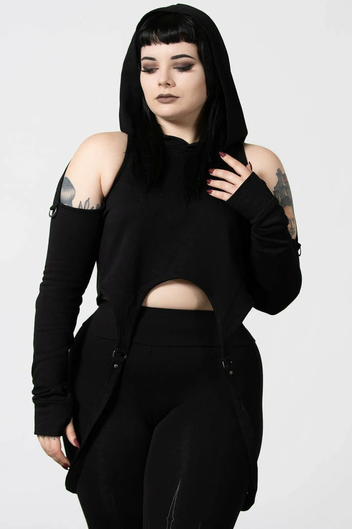 Killstar No Hang Ups Cropped Hoodie 3 Killstar No Hang Ups Cropped Hoodie