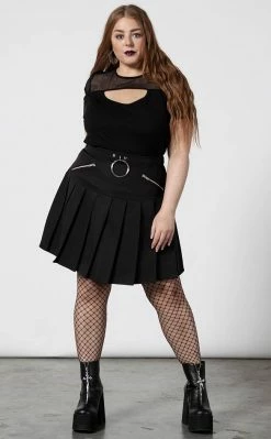 Killstar No Lip Pleated Skirt